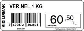 pos barkod etiket