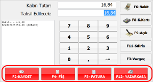 pos hızlı satış ödeme ekranı